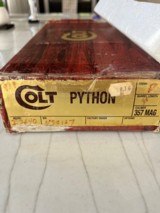 COLT PYTHON 357 MAGNUM
REVOLVER 4INCH BRL 1979MFG ANIB - 8 of 10
