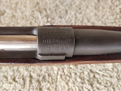SPRINGFIELD ARMORY MODEL 1922 CADET TRAINING RIFLE .22LR - Image 9 of 13