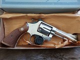 Smith&Wesson model 15-4 4" Nickel in original box&paperwork - 1 of 14