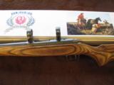 RUGER MODEL 77 22 HORNET STAINLESS LAMINATED AS NEW IN BOX - 2 of 7
