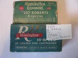 Remington257 Robertsvintageammo 1 box of 20made (1946-60) shootable - 1 of 1