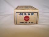 vintage Remington .38 S&W Smokeless Ammo Box - 50 Rounds - 5 of 8