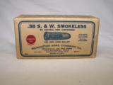 vintage Remington .38 S&W Smokeless Ammo Box - 50 Rounds - 1 of 8