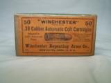vintage Winchester 38 Auto COLT
Ammo Box - 26 Rounds - 1 of 7