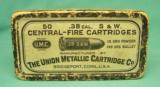Union Metallic Company .38 S&W Central-FireAmmo Box - 50 Rounds - 1 of 8