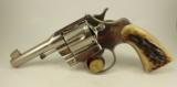 Colt OFFICERS MODEL Target Revolver ~ 4" ~ NICKEL FINISH - 2 of 15