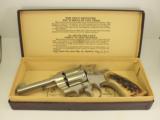 Colt OFFICERS MODEL Target Revolver ~ 4" ~ NICKEL FINISH - 15 of 15