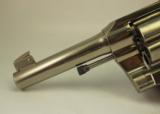 Colt OFFICERS MODEL Target Revolver ~ 4" ~ NICKEL FINISH - 4 of 15