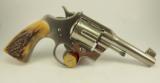 Colt OFFICERS MODEL Target Revolver ~ 4" ~ NICKEL FINISH - 5 of 15