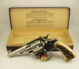 Colt OFFICERS MODEL Target Revolver ~ 4" ~ NICKEL FINISH - 1 of 15