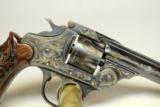 Iver Johnson Safety Hammer Revolver FACTORY ENGRAVED Exhbition Gun- 7 of 15