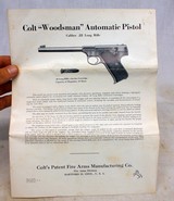 Pre-War COLT WOODSMAN Sport ~ .22LR Pistol ~ BOX & MANUAL - 13 of 15