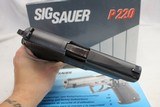 Rare SIG SAUER P220 9mm Pistol BOX & MANUAL (2) Factory 9rd Magazines - 7 of 14