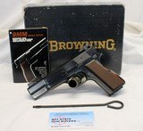 1988 Browning HI-POWER Semi-automatic Pistol 9mm BOX & MANUAL Excellent! - 1 of 15