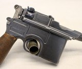 WWII era MAUSER C96 Broomhandle Pistol 7.65x35mm MATCHING #s - 7 of 15