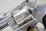 1987 Colt PYTHON Revolver .357 Magnum 4" Barrel Stainless Steel - 3 of 15