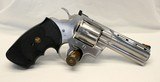 1987 Colt PYTHON Revolver .357 Magnum 4" Barrel Stainless Steel - 5 of 15