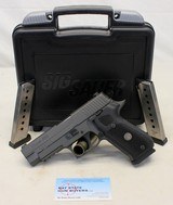 sig sauer p220 legion semi automatic pistol .45acp case & magazines