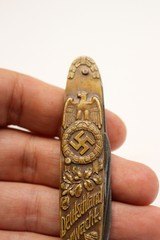 WWII German ADOLF HITLER Folding Pocket Knife NAZI Solingen - 5 of 9