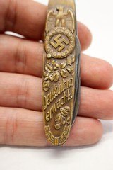 WWII German ADOLF HITLER Folding Pocket Knife NAZI Solingen - 6 of 9