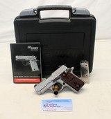 Sig Sauer P238 HD semi automatic pistol .380ACP Box Manual(2) Mags CONCEAL CARRY