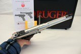 Ruger MKIV HUNTER semi-auto pistol .22LR MINT Box (2) Mags Target Gun - 6 of 10