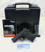 Sig Sauer P938 BRG semi-auto pistol 9mm CONCEAL CARRY Box Mags - 1 of 10
