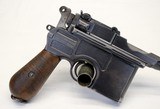 1915 Mauser C96 BROOMHANDLE semi-auto pistol 7.63x25 MATCHING #s w/ Shoulder Stock - 6 of 14
