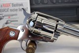 2002 Ruger VAQUERO Single Action Pistol .45 cal STAINLESS 7.5