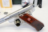 Ruger MKIII HUNTER semi-auto pistol .22LR Stainless Steel BOX & MANUAL High Finish - 4 of 13