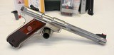 Ruger MKIII HUNTER semi-auto pistol .22LR Stainless Steel BOX & MANUAL High Finish - 6 of 13