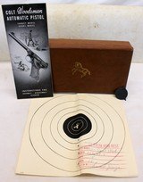 COLT Woodsman SPORT MODEL 2nd Series .22LR Pistol BOX & MANUAL 1952 - 2 of 15