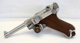 Mitchell Arms LUGER P08 semi-auto pistol 9mm Stainless Steel SCARCE - 2 of 15