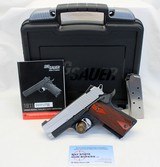SIG SAUER 1911 ULTRA COMPACT Pistol .45ACP TWO TONE Box & Manual - 1 of 13