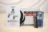 Ruger SR1911 OFFICER STYLE semi-auto pistol 9mm 06758 BOX & MANUAL - 2 of 12