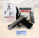 Ruger SR1911 COMMANDER LIGHTWEIGHT semi auto pistol 9mm 06722 BOX & MANUAL - 1 of 12