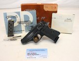 Scarce 1969 Walther PPK/S semi-auto pistol .380ACP Box Manual Target