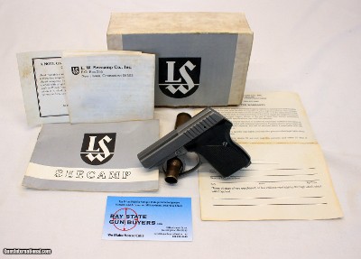 Rare LW SEECAMP LWS .25ACP semi-auto pistol CONCEAL CARRY Box Manual