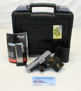 Sig Sauer P238 semi-auto pistol .380ACP Conceal Carry (BLACKWOOD GRIPS) Box Mags - 1 of 12