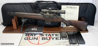 Springfield Armory M1A TANKER semi-automatic rifle .308 WIN w/ BIPOD SCOPE & MAGS