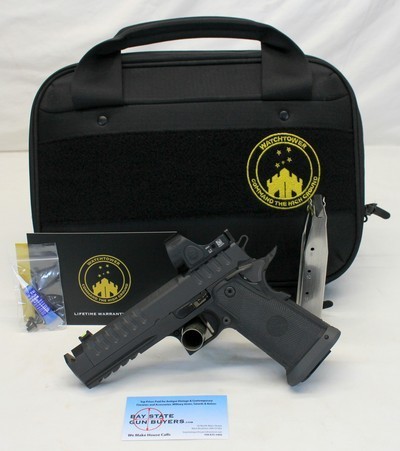 Watchtower APACHE semi-auto pistol TRIJICON SRO2 Red Dot CASE & MAGS Unfired