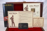 1985 Colt Frontier JOHN WAYNE COMMEMORATIVE Single Action Revolver .22 WOOD CASE - 14 of 14