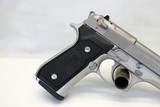 Beretta MODEL 92FS INOX Stainless Steel semi-auto pistol 9mm UNUSED Box Manual - Image 7 of 12