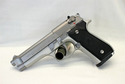 Beretta MODEL 92FS INOX Stainless Steel semi-auto pistol 9mm UNUSED Box Manual - Image 3 of 12