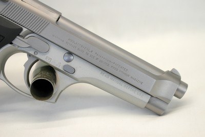 Beretta MODEL 92FS INOX Stainless Steel semi-auto pistol 9mm UNUSED Box Manual - Image 8 of 12