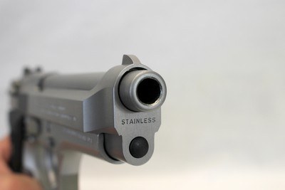 Beretta MODEL 92FS INOX Stainless Steel semi-auto pistol 9mm UNUSED Box Manual - Image 11 of 12