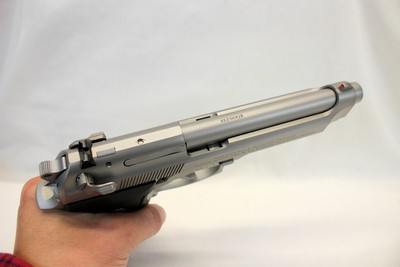 Beretta MODEL 92FS INOX Stainless Steel semi-auto pistol 9mm UNUSED Box Manual - Image 9 of 12