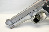 Beretta MODEL 92FS INOX Stainless Steel semi-auto pistol 9mm UNUSED Box Manual - Image 4 of 12