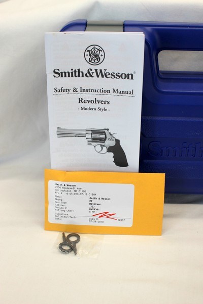 Smith & Wesson MODEL 27-9 SA/DA revolvCASE & MANUAL Excellent! - Image 2 of 14