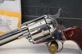 2012 Ruger NEW VAQUERO Single Action Revolver. 45 Col HIGH GLOSS STAINLESS Unfired - Image 3 of 14